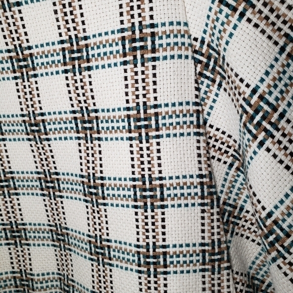 Ann Taylor LOFT Ivory Green Multicolored Tweed Y2K Knee Length Skirt Sz 6 - Picture 4 of 11